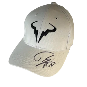 Rafael Nadal Signed Autograph Signature Logo Tennis Baseball Cap Hat w/ JSA COA