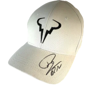 Rafael Nadal Signed Autograph Signature Logo Tennis Baseball Cap Hat JSA COA
