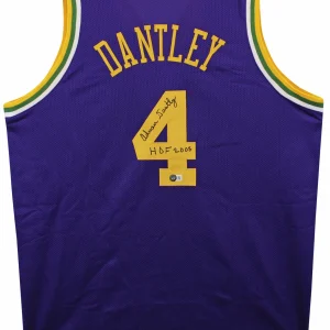 Adrian Dantley "HOF 08" Authentic Signed Purple Pro Style Jersey BAS Witnessed