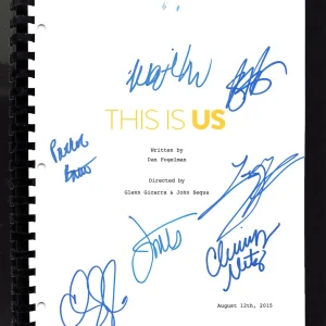 This Is Us Cast (7) Metz, Sullivan, Hartley, +4 Signed Movie Script BAS #AC33456