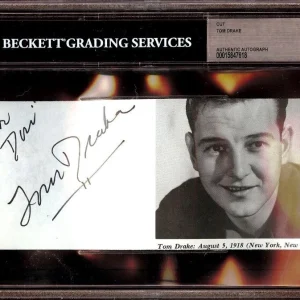 Tom Drake Signed Autographed Cut Signature Meet Me in St. Louis BAS Slabbed
