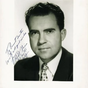 President Richard Nixon "Us Senator" Signed Authentic 8X10 Photo PSA/DNA #V03051