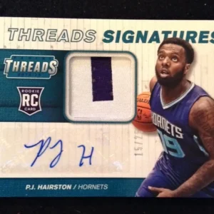 2014/15 PANINI THREADS BASKETBALL #34 P.J. HAIRSTON AUTO RELIC RC 15/25
