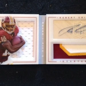 2012 Panini Playbook ROBERT GRIFFIN III Autograph RC Jersey Patch Book #'d 5/49

