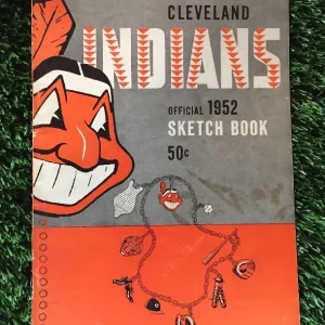 1952 Cleveland Indians Official Sketch Book VG Condition
