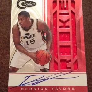 10-11 Totally Certified RED Derrick Favors RC Patch Auto #'d 20/88 Sp
