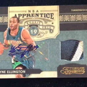 WAYNE ELLINGTON 2010 TIMELESS TREASURES Apprentice Rookie Auto 3 Clr Patch 3/10

