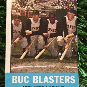 1963 Topps #18 Buc Blasters CLEMENTE SKINNER STUART BURGESS Pirates EX
