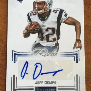 2012 PANINI Playbook JEFF DEMPS Autograph RC #ED /25 PATRIOTS
