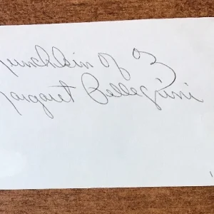 WIZARD OF OZ "MUNCHKIN OF OZ " MARGARET PELLEGRINI SIGNED AUTOGRAPHED JSA COA
