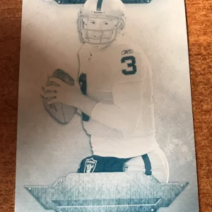 2012 Topps Triple Threads CARSON PALMER CYAN Printing Plate 1/1 1 Of 1
