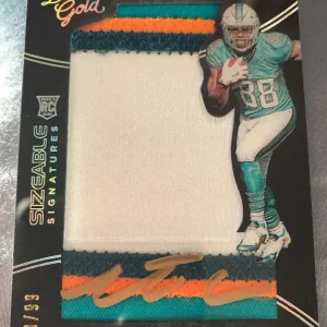 2016 Black Gold Football Leonte Carroo Autograph NFL Jersey Miami Dolphins /99
