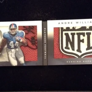 2014 Panini Playbook 1/1 NFL Shield Football Patch ANDRE WILLIAMS New York GIANT
