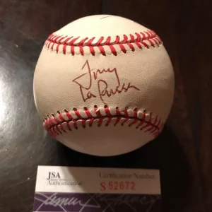 TONY LA RUSSA 1996 DIVISION SERIES SIGNED BASEBALL W/ SWEENEY/OTHERS JSA S52672
