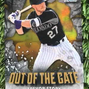 TREVOR STORY 2016 Bowman Chrome OUT OF THE GATE GOLD REFRACTOR 13/50 Rockies
