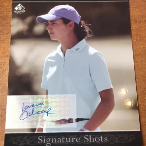 2005 UD SP SIGNATURE SHOTS 8"×10" AUTOGRAPH GOLF CARD LORENA OCHOA AUTO #078/100