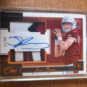 2018 Panini One Football Josh Rosen Encased Dual Patch Autograph Rookie # 21/49
