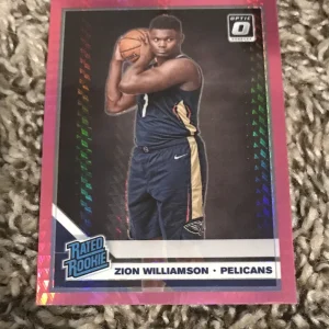 2019 Donruss Optic Basketball Zion Williamson hyper pink rookie Look At Pics

