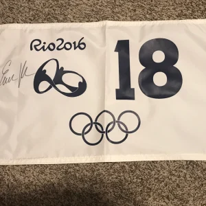 Emiliano Grillo PGA Golf RIO OLYMPICS RIO 2018 FLAG JSA COA