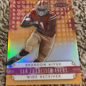 *BRANDON AIYUK* 2020 PANINI HONORS ORANGE PRIZM 17/20 SSP
