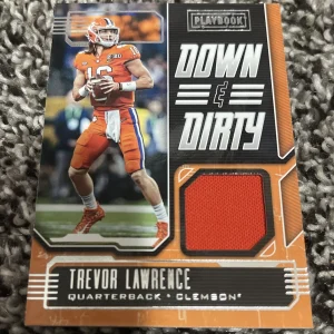 2021 panini playbook football TREVOR LAWRENCE DOWN AND DIRTY PATCH
