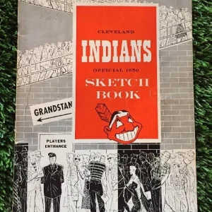 1950 Cleveland Indians Official Sketch Book Program RARE
