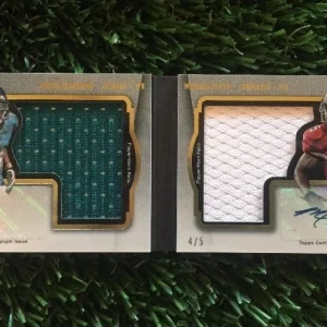 2012 TOPPS SUPREME JUSTIN BLACKMON/MICHAEL FLOYD JERSEY BOOK RC ROOKIE AUTO #/5
