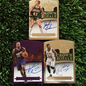 (3) 2014-15 Preferred Crown Royale Auto Lot PRESSEY/ SIKMA/ TUCKER #ED 75/75/20
