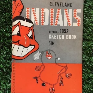 1952 Cleveland Indians Official Sketch Book EX Shape
