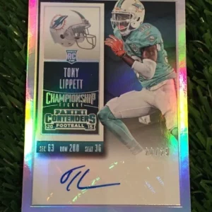 TONY LIPPETT 2015 Contenders AUTO ROOKIE CHAMPIONSHIP TICKET #D /25
