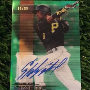 2016 TOPPS FINEST AUTO GREEN REFRACTOR STARLING MARTE #/99 PIRATES AUTOGRAPH
