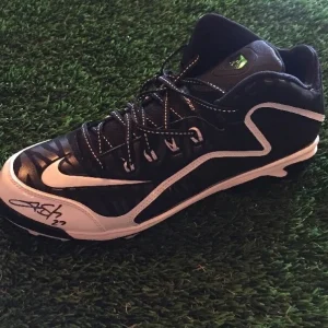 TREVOR STORY Signed BLACK NIKE AIR SWINGMAN BASEBALL CLEAT JSA/COA P19902