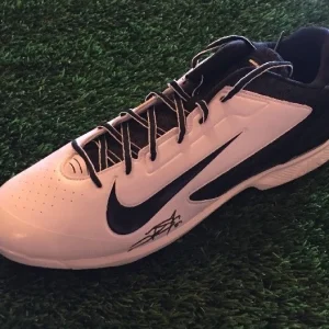 TREVOR STORY Signed WHITE NIKE AIR HUARACHE BASEBALL CLEAT JSA/COA P19973