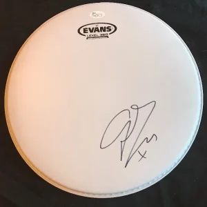 GEORGE EZRA SIGNED EVANS DRUMHEAD JSA/COA **VERY RARE AND A MUST SEE
