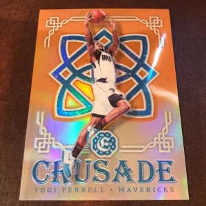 YOGI FERRELL 2016-17 PANINI EXCALIBUR #100 CRUSADE ORANGE PRIZM REFRACTOR /25 !
