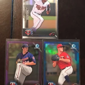 (3) 2016 Bowman Chrome Refractor TWINS LOT BURDI BUXTON /150 /250 /499
