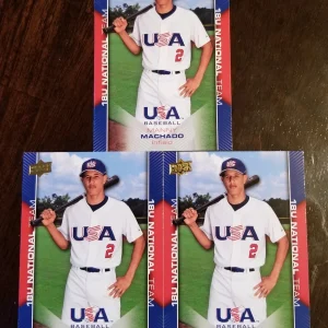 (3) 2009 UPPER DECK USA Manny Machado RC # USA-32 LOT 6 ORIOLES Super Star
