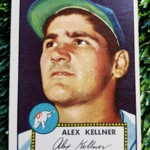 1952 Topps Baseball Card #201 Alex Kellner Athletics EX SEE PICS

