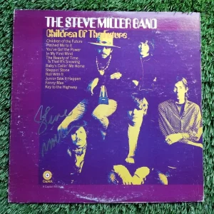 STEVE MILLER AUTOGRAPHED CHILDREN OF FUTURE SIGNED ALBUM COVER JSA/COA K56881
