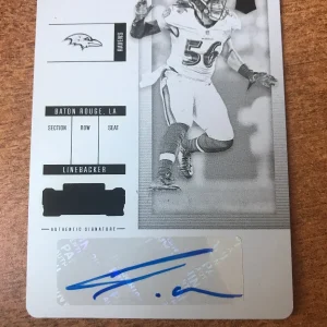 TIM WILLIAMS 2017 Contenders ROOKIE TICKET PRINTING PLATE 1/1 RAVENS Alabama