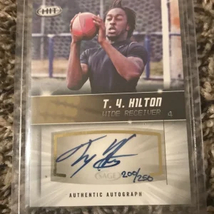 TY Hilton 2012 Sage Hit Auto Autograph /250 Colts RC Rookie
