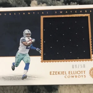 2018 Panini Encased Football Ezekiel Elliott Substantial Swatches Patch 9/50 SP
