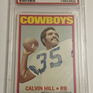 1972 Topps Football SETBREAK Calvin Hill #224 PSA 7 NM Cowboys
