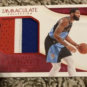 2019-20 Immaculate Collection Standout Red Andre Drummond 3 COLOR JERSEY 9/25
