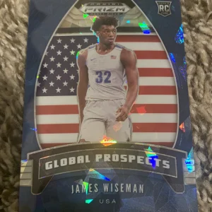 ?JAMES WISEMAN 2020-21 PRIZM DRAFT PICK GLOBAL PROSPECTS BLUE CRACKED ICE /99?
