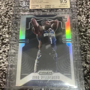 ZION WILLIAMSON SILVER PRIZM 2019-20 BGS 9.5 PANINI PRIZM ROOKIE #248 RC 2353
