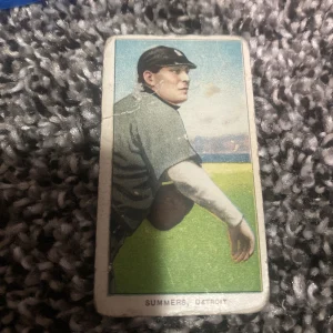 1909 T206 ED SUMMERS POOR PIEDMONT 350 BASEBALL DETROIT TIGERS
