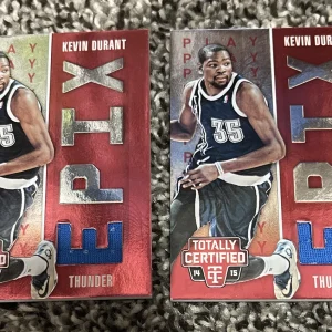 (2) 2014-15 Panini Totally Certified Epix Memorabilia Red /199 Kevin Durant
