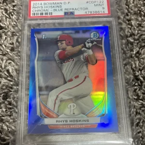 2014 Bowman Chrome Draft Blue Refractors Rhys Hoskins #CDP122 # 211/399 PSA 9
