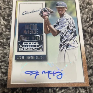 Triston McKenzie 2015 Panini Contenders Draft Ticket Autograph Auto Guardians

